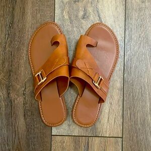 Brown buckled Sandles